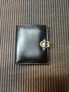 GUCCI ブラックレザー 二つ折り財布