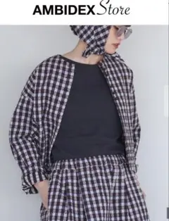 qiri ジャケット　sashiko check