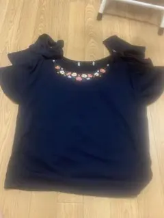 grl 肩だしトップス　フラワー