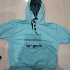 ピンクラテ　半袖パーカー