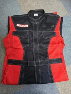 DAIHATSU オーバーオール LLサイズ レッド/ブラック