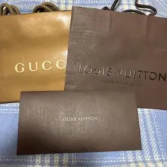 ルイヴィトン　グッチ　ショップ袋　封筒