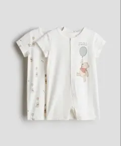 Disney プーさんロンパース 2-4M