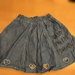 パンツ付きデニムスカート