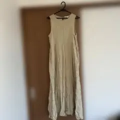 GAP ベージュ　ノースリーブワンピース