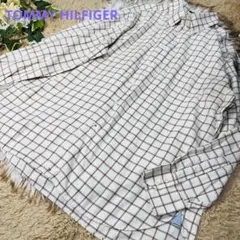 TOMMY HILFIGER Y2K チェックブラッシュドフランネルシャツ　L