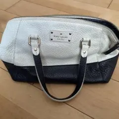 kate spade レザー バッグ ホワイト/ブラック