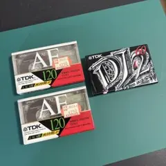 【3個セット】TDK★カセットテープ、AE、DJ2 デュアルフェイス★昭和レトロ