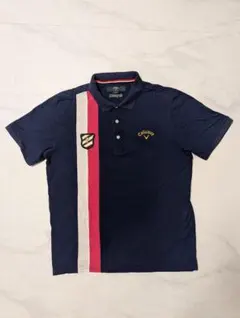 CALLAWAY キャロウェイ 半袖ポロシャツ ネイビー メンズサイズLL