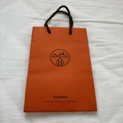HERMES オレンジ ショップ袋 小型