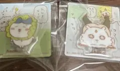 ちいかわ　アクリルシーンクリップビスケット　ハチワレ　あのこ