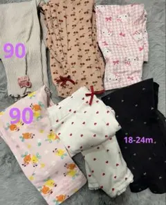 ベビー　キッズ　保育園着　レギンス　セット 6点　スパッツ　ズボン