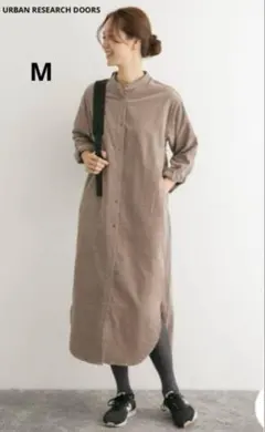 (939)URBAN RESEARCH DOORS コーデュロイシャツワンピース