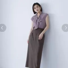 デザインアウトポケット ナロースカートNATURAL BEAUTY BASIC