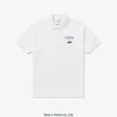 LACOSTE ラコステ ゴジラ 刺繍 ポロシャツ ホワイト - メルカリ