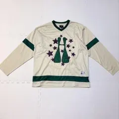 HUF ハフ 長袖トップス XL ビッグH スター ロゴ Vネック ストリート