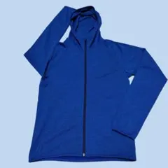 【良品古着】ユニクロ ドライEXUVカット フルジップパーカ メンズS ブルー