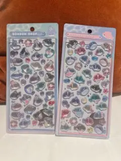 送料込♡ 正規品　ボンボンドロップシール 水族館限定 イルカ サメ　クジラ　エイ