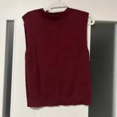 UNITED ARROWS TOKYO ノースリーブ ニット ボルドー