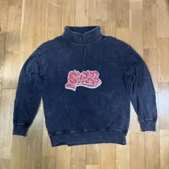 edakka グラフィティ風　ハーフジップ　スウェット M トレーナー　古着