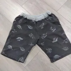 恐竜プリント 半ズボン グレー