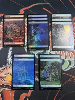 SPM 基本土地カード12枚セット foil 英語