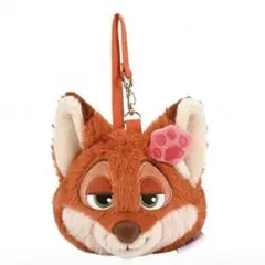 コインケース パスケース ズートピア ニック ぬいぐるみ ふわふわ