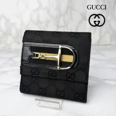 値下げ中！グッチ GUCCI ブラック 三折り財布 グッチ 二つ折り財布 財布 メンズ ドリアン シグネチャー