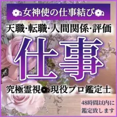 【仕事鑑定】転職 人間関係 金運 就活 開運 開業 タロット 占い 霊視鑑定