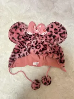 ミニーヒョウ柄ファンキャップ