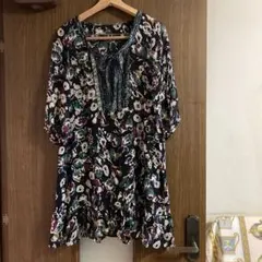 Janis marketチュニック ワンピース シアー7分袖 Mのサムネイル
