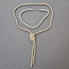 【美品】ホワイト　ピンク　パール　ネックレス　ロング　ショート　まとめ売り