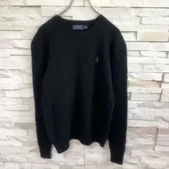 RALPH LAUREN ラルフローレン ウールカシミヤ セーター 人気ブラック