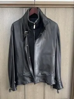 【極美品】 大きいサイズ ロエベ ラムレザー ライダース ブラック 42 XL 極美品】 大きいサイズ ロエベ ラムレザー ライダース ブラック 42 XL