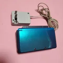 ニンテンドー3DS アクアブルー本体　充電器