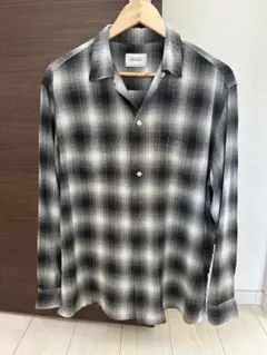 TOWNCRAFT グレー系チェック 長袖シャツ S