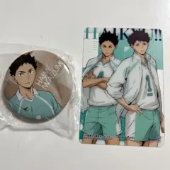 ハイキュー　クリアビジュアルカード　缶バッジ