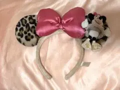 ミニーヒョウ柄カチューシャ