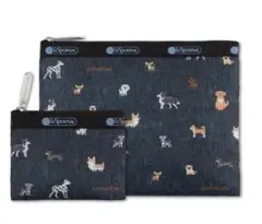 BAILA バイラ4月号付録 レスポートサック ワンコ柄ポーチセット