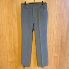 ストレートパンツ レディーススラックス ビジネス グレー W64／Mサイズ