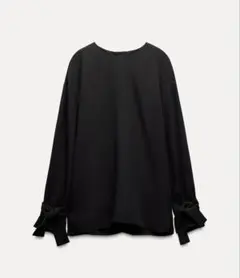 ZARA ブラックブラウス