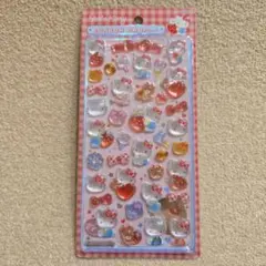 サンリオ ボンボンドロップシール ハローキティ 赤 正規品