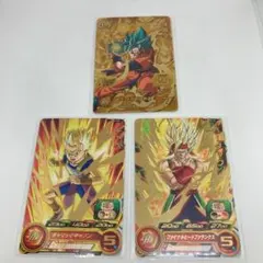 スーパードラゴンボールヒーローズ　孫悟空 バーダック　キャベ　3枚セット