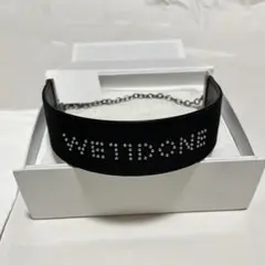 未使用品】WE11DONE チョーカー ロゴストラップ ブラック 希少 完売品 
