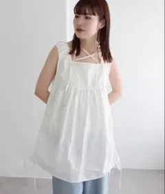 ディスコート 【umm.】サイドドロストノースリワンピース