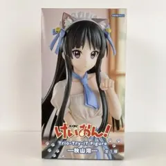 【未開封】けいおん! 秋山澪 フィギュア 猫耳 メイド Trio-Try-iT