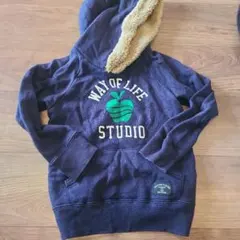 グルービーカラーズ フード付きパーカー ネイビー