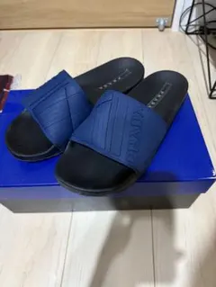 PRADA ネイビー スライドサンダル