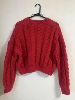 赤ニット ニット