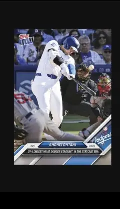 大谷翔平 2024 Topps Now No. 455 4年連続30HR